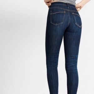 Express Stretch Legging Mid Rise Dark Wash BNWT